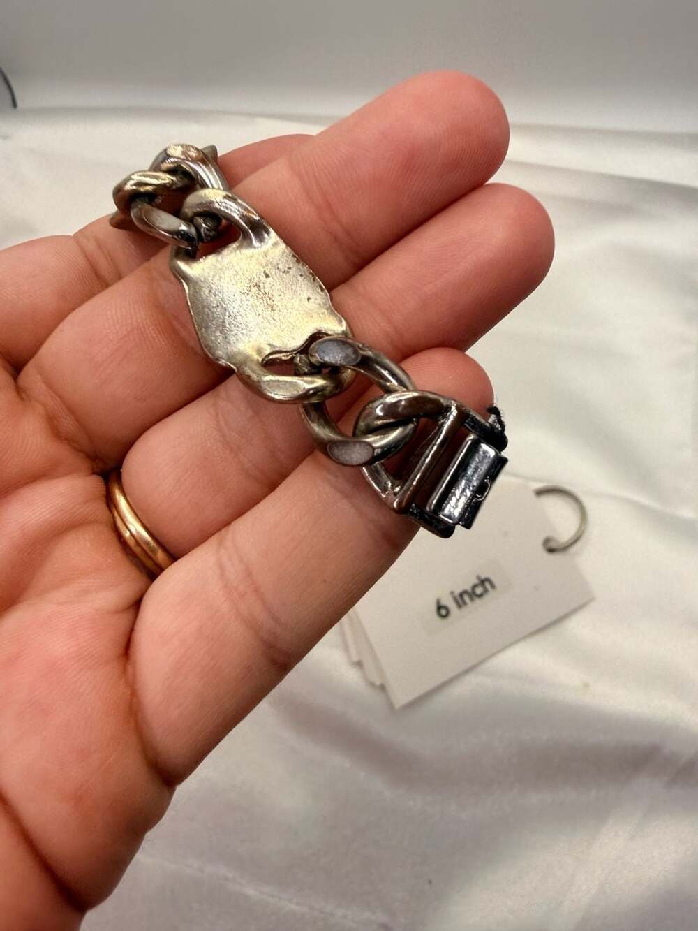 Sam Edelman Chain Bracelet 6 Inch Rhinestone - Picture 9 of 10